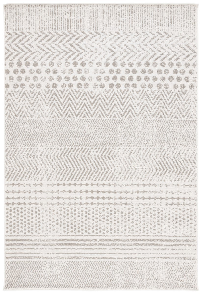 Safavieh Pyramid 230 Power Loomed 52% Polypropylene, 24% Jute, 11% Polyester, 13% Latex Rug Ivory / Grey PYR230A-9