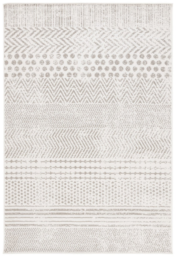 Safavieh Pyramid 230 Power Loomed 52% Polypropylene, 24% Jute, 11% Polyester, 13% Latex Rug Ivory / Grey PYR230A-9