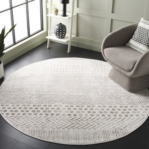 Safavieh Pyramid Geometric Area Rug - Luxurious Softness And Modern Design For Stylish Living Spaces Ivory ,Grey 52% Polypropylene,24% Jute,11% Polyester,13% Latex Pyr230a-7