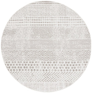 Safavieh Pyramid Geometric Area Rug - Luxurious Softness And Modern Design For Stylish Living Spaces Ivory ,Grey 52% Polypropylene,24% Jute,11% Polyester,13% Latex Pyr230a-7