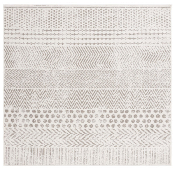Safavieh Pyramid Geometric Area Rug - Luxurious Softness And Modern Design For Stylish Living Spaces Ivory ,Grey 52% Polypropylene,24% Jute,11% Polyester,13% Latex Pyr230a-7