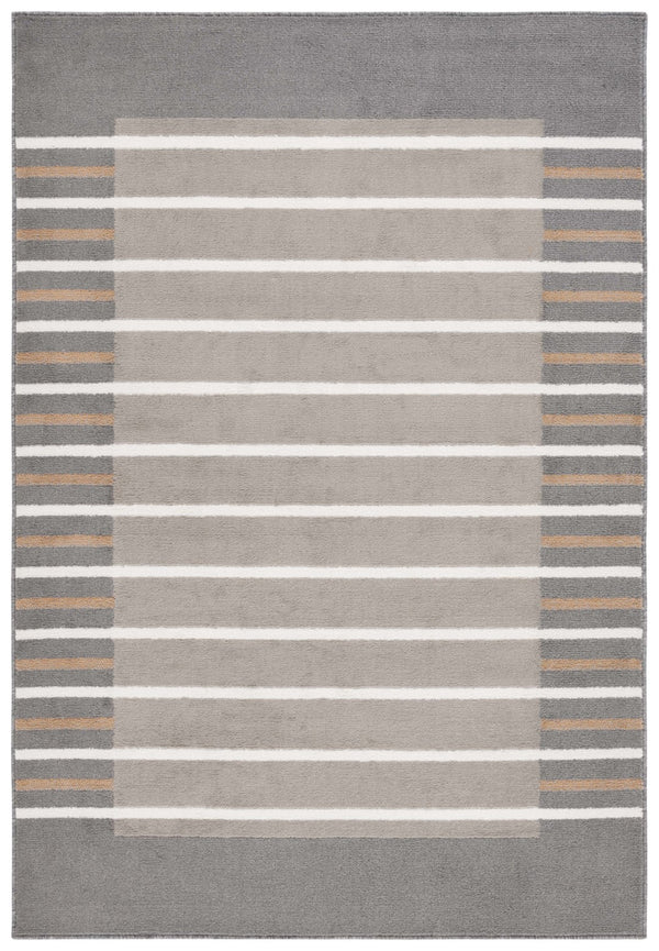 Safavieh Pyramid 232 Power Loomed 52% Polypropylene, 24% Jute, 11% Polyester, 13% Latex Rug Grey / Ivory Gold PYR232F-5