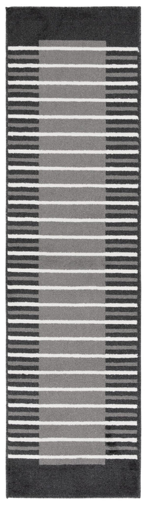 Safavieh Pyramid 232 PYR232 Power Loomed Modern Rug Grey / Ivory Black PYR232H-28