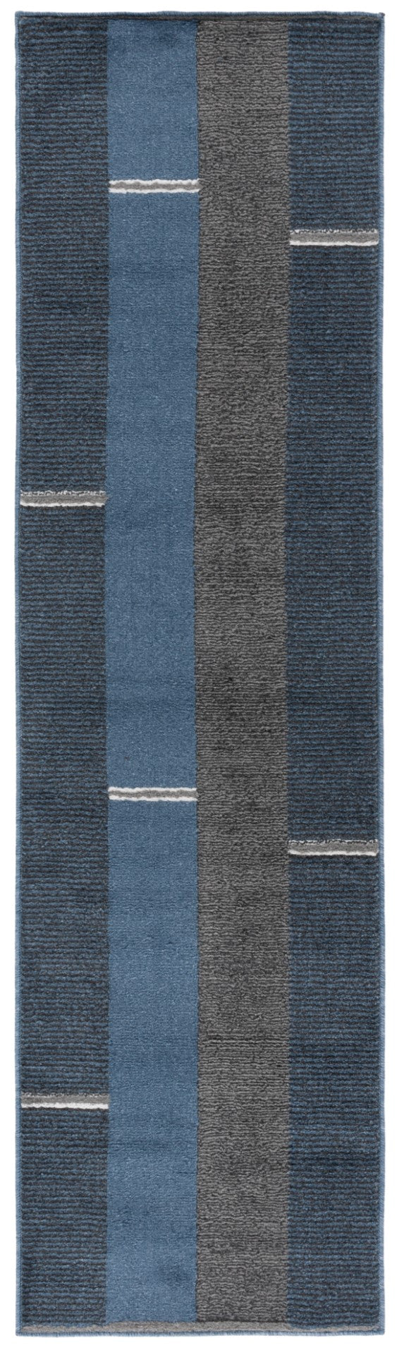 Safavieh Pyramid 234 PYR234 Power Loomed Modern Rug Navy / Grey Black PYR234N-7SQ