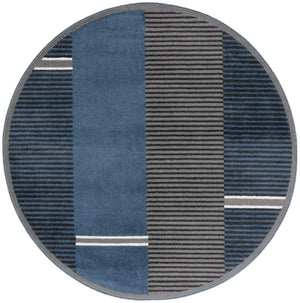 Safavieh Pyramid 234 PYR234 Power Loomed Modern Rug Navy / Grey Black PYR234N-7R