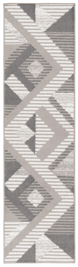 Safavieh Pyramid Luxurious 9' X 12' Area Rug - Modern Grey And Ivory Design For Elegant Home Décor Grey ,Ivory Polypropylene Pyr240h-8