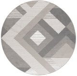 Safavieh Pyramid 240 PYR240 Power Loomed Modern Rug Grey / Ivory PYR240H-7R