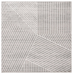 Safavieh Pyramid 241 PYR241 Power Loomed Modern Rug Grey / Ivory PYR241F-7SQ