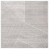 Safavieh Pyramid 241 PYR241 Power Loomed Modern Rug Grey / Ivory PYR241F-7SQ