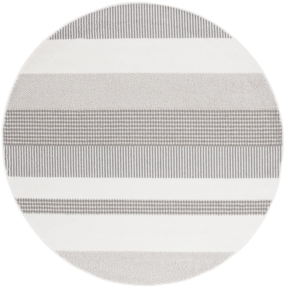 Safavieh Pyramid 244 PYR244 Power Loomed Modern Rug Ivory / Grey PYR244A-7SQ