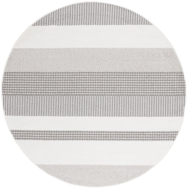 Safavieh Pyramid 244 PYR244 Power Loomed Modern Rug Ivory / Grey PYR244A-7R