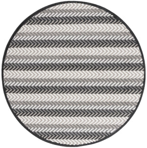 Safavieh Pyramid 247 PYR247 Power Loomed Modern Rug Grey / Ivory Black PYR247F-7R