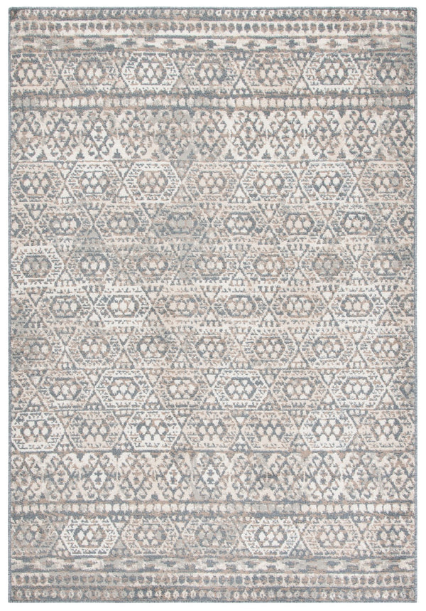 Safavieh Pyramid Exquisite Area Rug - Elegant Ivory And Charcoal Design With Intricate Patterns For Home Decor Ivory ,Charcoal 52% Polypropylene,24% Jute,11% Polyester,13% Latex Pyr260a-25