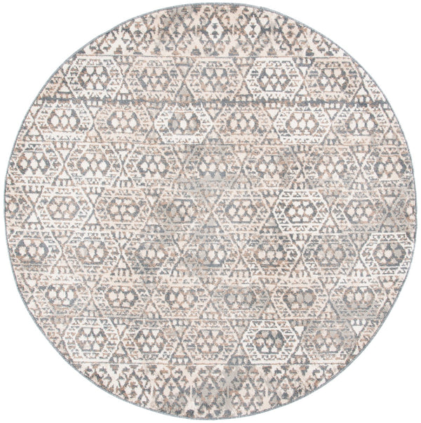Safavieh Pyramid Exquisite Area Rug - Elegant Ivory And Charcoal Design With Intricate Patterns For Home Decor Ivory ,Charcoal 52% Polypropylene,24% Jute,11% Polyester,13% Latex Pyr260a-25