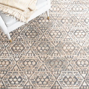 Safavieh Pyramid Exquisite Area Rug - Elegant Ivory And Charcoal Design With Intricate Patterns For Home Decor Ivory ,Charcoal 52% Polypropylene,24% Jute,11% Polyester,13% Latex Pyr260a-25