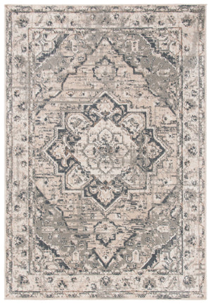 Safavieh Pyramid Timeless Elegance Area Rug - Luxurious Traditional Design For Classic And Modern Homes Ivory ,Grey 52% Polypropylene,24% Jute,11% Polyester,13% Latex Pyr268a-5sq