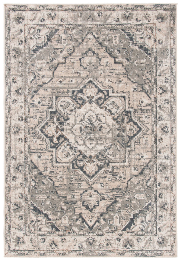 Safavieh Pyramid Timeless Elegance Area Rug - Luxurious Traditional Design For Classic And Modern Homes Ivory ,Grey 52% Polypropylene,24% Jute,11% Polyester,13% Latex Pyr268a-5sq