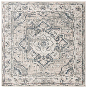 Safavieh Pyramid Timeless Elegance Area Rug - Luxurious Traditional Design For Classic And Modern Homes Ivory ,Grey 52% Polypropylene,24% Jute,11% Polyester,13% Latex Pyr268a-5sq