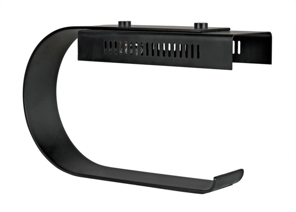 Noir Alfred Table Lamp - Sleek Black Metal Design for Modern Spaces, Ideal for Work, Reading & Accents PZ002MTB