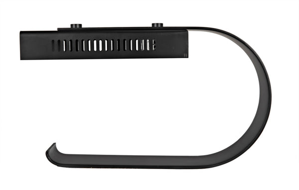 Noir Alfred Table Lamp - Sleek Black Metal Design for Modern Spaces, Ideal for Work, Reading & Accents PZ002MTB