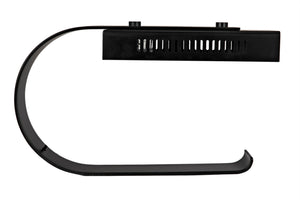 Noir Alfred Table Lamp - Sleek Black Metal Design for Modern Spaces, Ideal for Work, Reading & Accents PZ002MTB