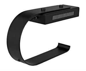 Noir Alfred Table Lamp - Sleek Black Metal Design for Modern Spaces, Ideal for Work, Reading & Accents PZ002MTB