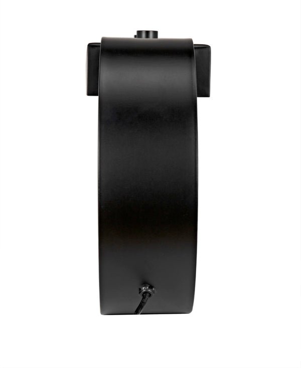 Noir Alfred Table Lamp - Sleek Black Metal Design for Modern Spaces, Ideal for Work, Reading & Accents PZ002MTB