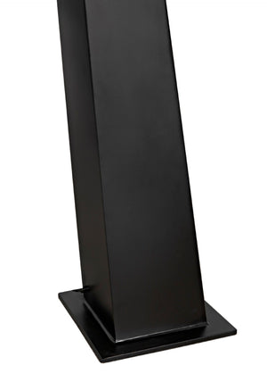 Noir Roy Floor Lamp - Modern Matte Black Iron with Frosted Glass Globes for Stylish Ambient Lighting PZ003MTB
