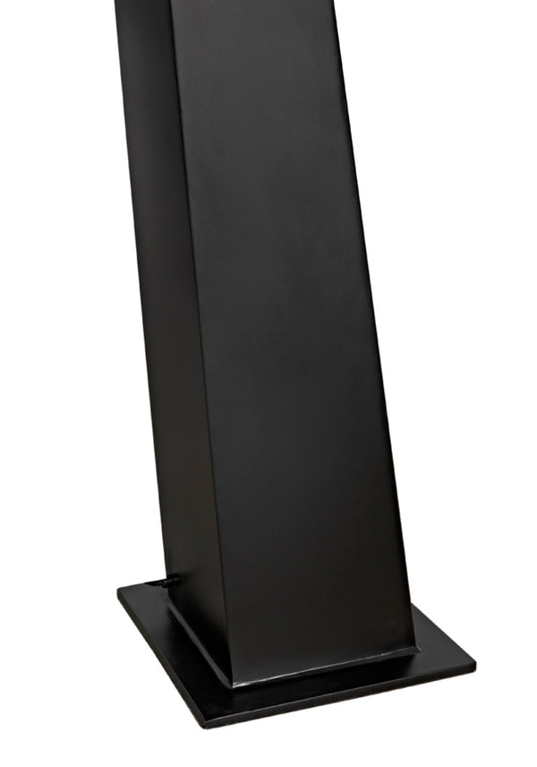 Noir Roy Floor Lamp - Modern Matte Black Iron with Frosted Glass Globes for Stylish Ambient Lighting PZ003MTB