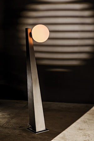 Noir Roy Floor Lamp - Modern Matte Black Iron with Frosted Glass Globes for Stylish Ambient Lighting PZ003MTB