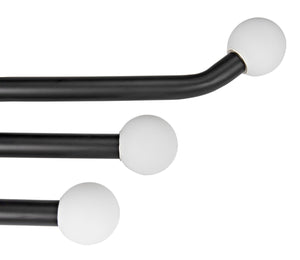 Noir Sweeny Sconce - Artisan Matte Black Wall Light for Industrial Elegance in Any Room Decor PZ006MTB