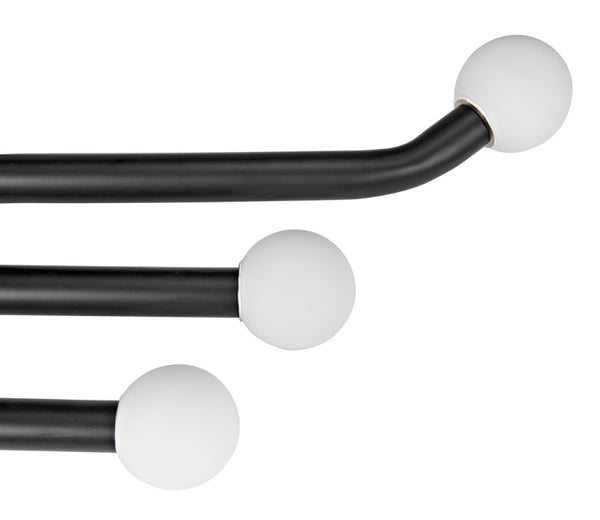 Noir Sweeny Sconce - Artisan Matte Black Wall Light for Industrial Elegance in Any Room Decor PZ006MTB