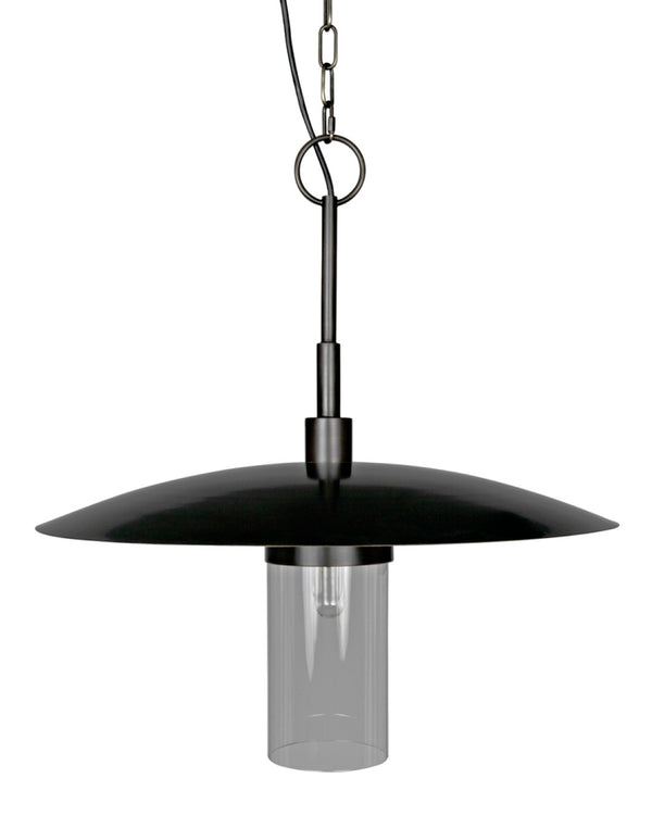 Noir Anton Pendant Light - Artisan-Crafted Aged Brass Fixture for Warm Illumination in Any Space PZ009AB