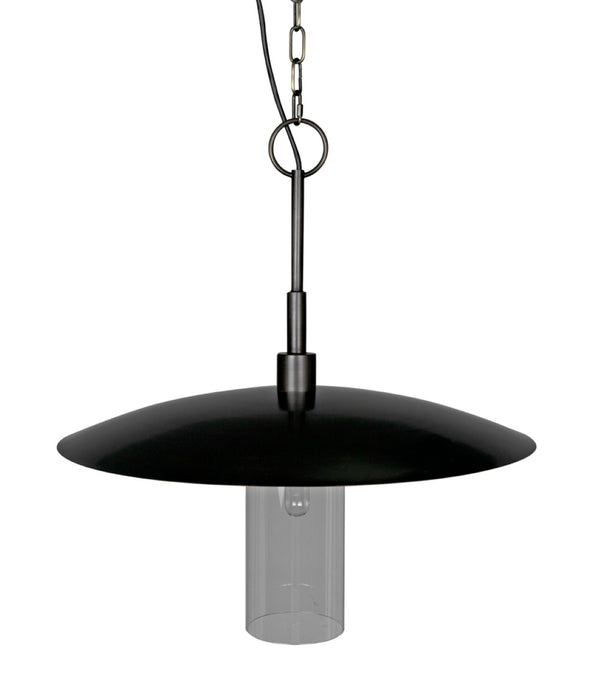 Noir Anton Pendant Light - Artisan-Crafted Aged Brass Fixture for Warm Illumination in Any Space PZ009AB