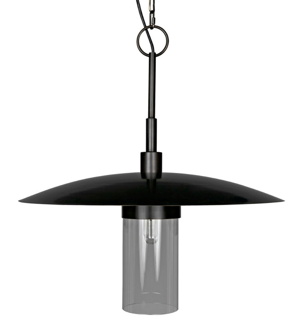 Noir Anton Pendant Light - Artisan-Crafted Aged Brass Fixture for Warm Illumination in Any Space PZ009AB