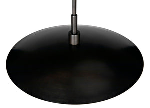 Noir Anton Pendant Light - Artisan-Crafted Aged Brass Fixture for Warm Illumination in Any Space PZ009AB