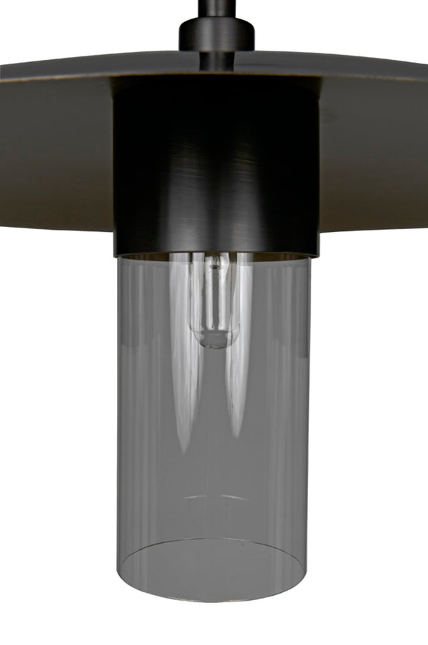 Noir Anton Pendant Light - Artisan-Crafted Aged Brass Fixture for Warm Illumination in Any Space PZ009AB