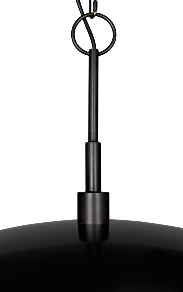 Noir Anton Pendant Light - Artisan-Crafted Aged Brass Fixture for Warm Illumination in Any Space PZ009AB