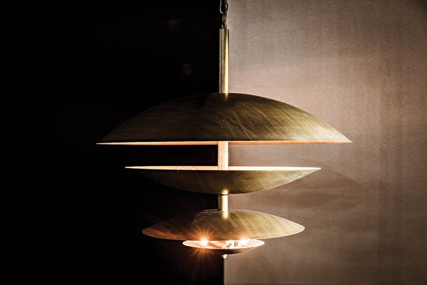 Noir Nora Chandelier - Artisan-Crafted Aged Brass Metal Fixture for Elegant Dining & Living Spaces PZ010AB