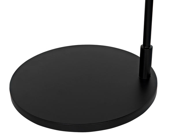 Noir Swan Floor Lamp - Elegant Matte Black Iron Design for Ambient Lighting in Modern Interiors PZ017MTB