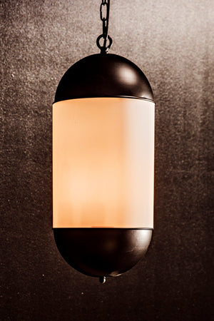 Noir Big Boy Pendant Light - Artisan-Crafted Matte Black Iron with Frosted Glass for Stunning Illumination PZ020MTB
