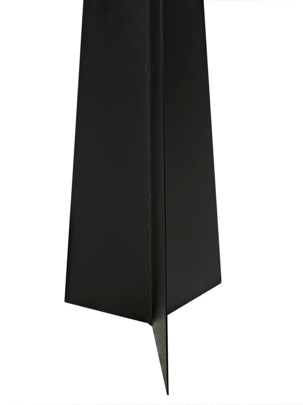 Noir Saturn Floor Lamp - Modern Matte Black Design with Frosted Glass for Warm, Ambient Illumination PZ025MTB