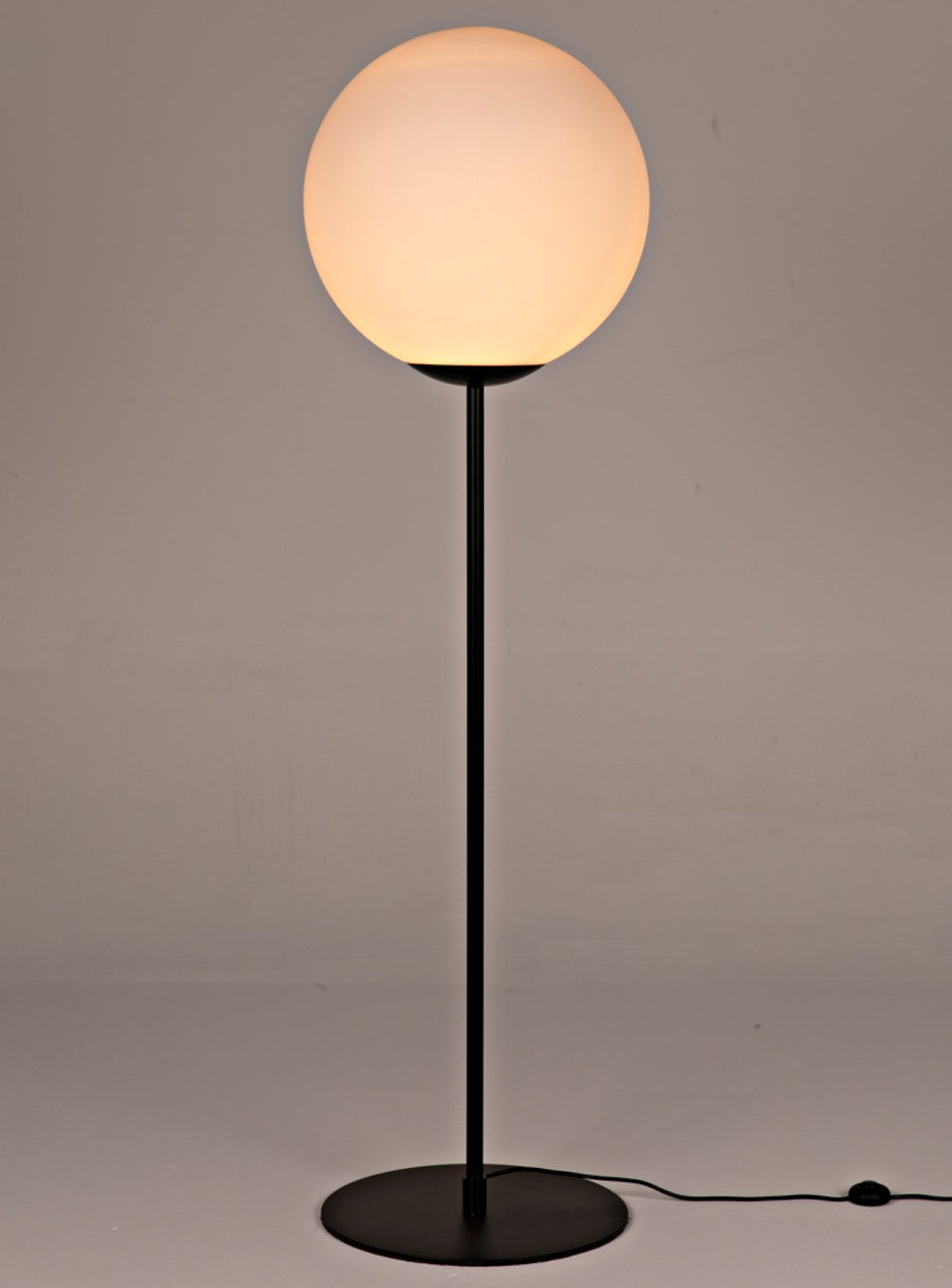 Noir Lazarus Floor Lamp – Stylish Industrial Design with Frosted Globes for Ambient Lighting & Modern Spaces PZ028MTB