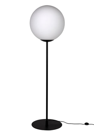 Noir Lazarus Floor Lamp – Stylish Industrial Design with Frosted Globes for Ambient Lighting & Modern Spaces PZ028MTB