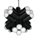 Massimo Chandelier PZ032MTB Matte Black Noir