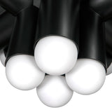 Massimo Chandelier PZ032MTB Matte Black Noir