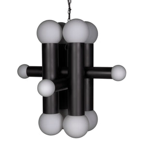 Amadeus Chandelier PZ034MTB Matte Black Noir