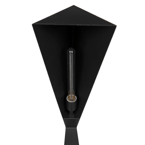 Noir Bat Floor Lamp - Industrial Matte Black Iron Design, Modern Minimalism for Stylish Home Lighting PZ041MTB