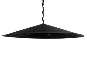 Noir Lark Pendant Light - Minimalist Matte Black Fixture for Modern Spaces, Ideal for Dining & Living Areas PZ043MTB