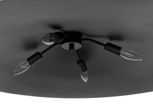 Noir Lark Pendant Light - Minimalist Matte Black Fixture for Modern Spaces, Ideal for Dining & Living Areas PZ043MTB